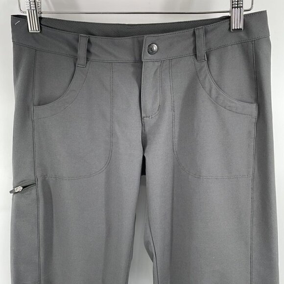 patagonia cropped pants gray hiking active outdoor pants sz 2 common threads - Picture 4 of 7